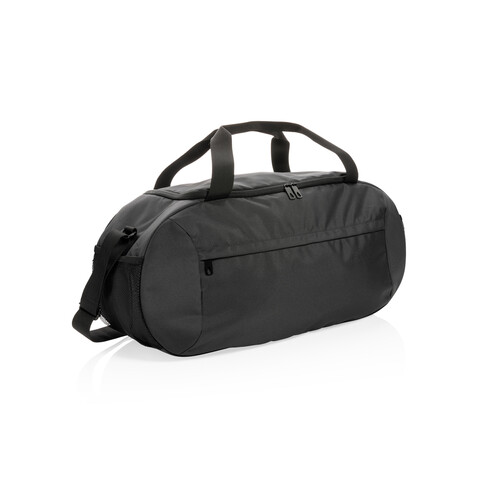 Impact AWARE™ RPET Sporttasche schwarz bedrucken, Art.-Nr. P707.141