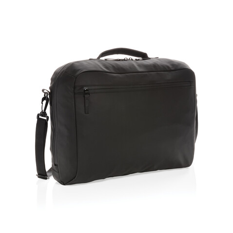 Fashion schwarze 15,6&quot; Laptoptasche, PVC-frei schwarz bedrucken, Art.-Nr. P730.141