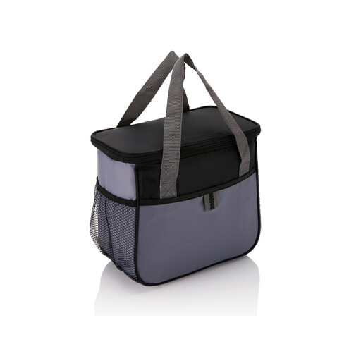 Basic Kühltasche schwarz, grau bedrucken, Art.-Nr. P733.031