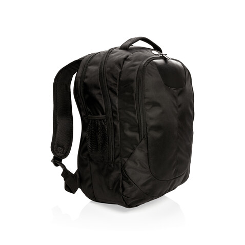 Outdoor Laptop Rucksack schwarz bedrucken, Art.-Nr. P742.010