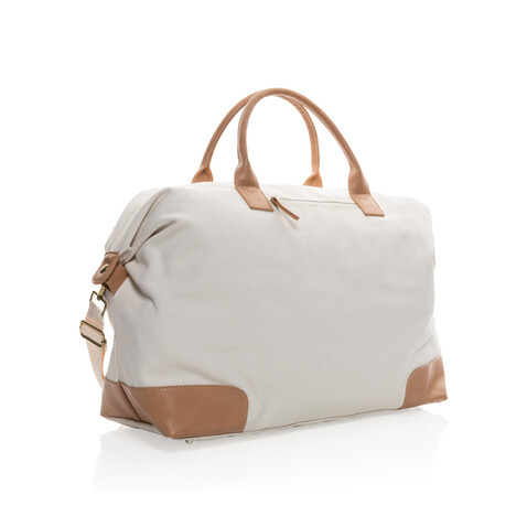 Impact AWARE™ 16 oz. rCanvas große Wochenendtasche off white bedrucken, Art.-Nr. P760.250