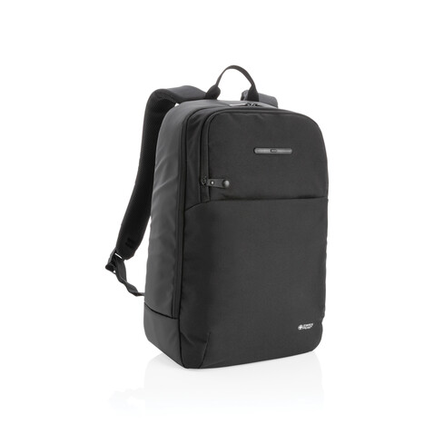 Swiss Peak Rucksack mit UV-Sterilisations-Tasche schwarz bedrucken, Art.-Nr. P762.551