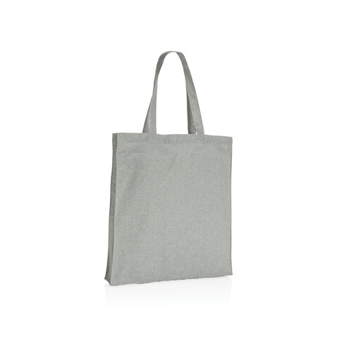 Impact AWARE™ recycelte Baumwolltasche 145gr mit Boden grau bedrucken, Art.-Nr. P762.642 Impact AWARE™ recycelte Baumwolltasche 145gr mit Boden grau bedrucken, Art.-Nr. P762.642