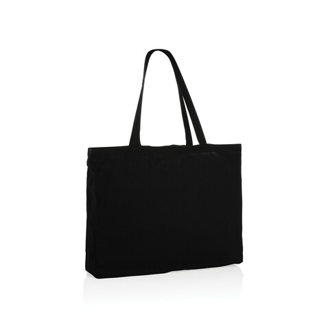 Impact AWARE™ recycelte Baumwoll-Shopper 145gr schwarz bedrucken, Art.-Nr. P762.651