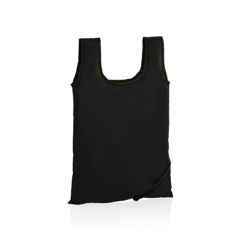 Impact AWARE™ RPET 190T faltbarer Shopper schwarz bedrucken, Art.-Nr. P762.671