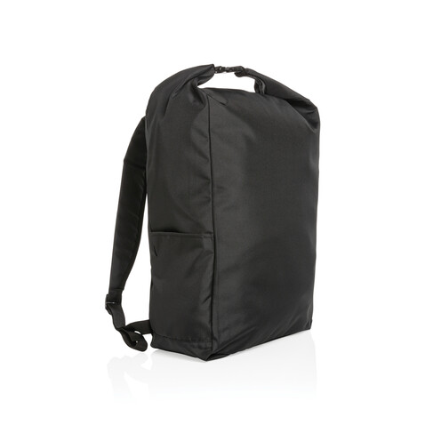 Impact AWARE™ RPET Basic Rolltop-Rucksack schwarz bedrucken, Art.-Nr. P762.751 Impact AWARE™ RPET Basic Rolltop-Rucksack schwarz bedrucken, Art.-Nr. P762.751