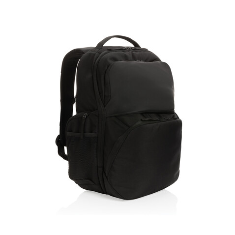 Swiss Peak AWARE™ RPET 15,6 Zoll Pendler-Rucksack schwarz bedrucken, Art.-Nr. P762.781