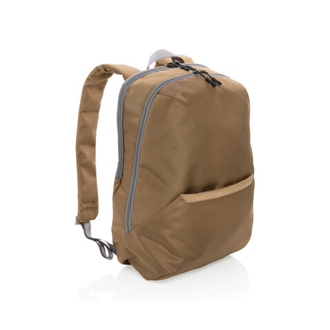 Impact AWARE™ 1200D 15.6&#039;&#039; Laptop-Rucksack khaki, grau bedrucken, Art.-Nr. P762.829