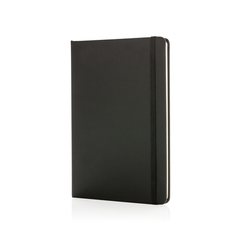 Standard A5 Notizbuch mit PU-Hardcover schwarz bedrucken, Art.-Nr. P773.241