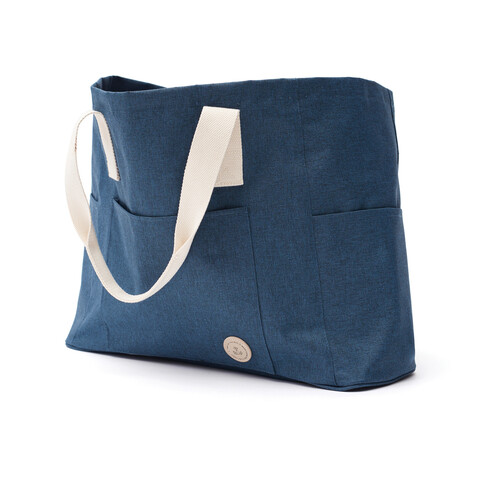 VINGA Sortino Strandtasche blau bedrucken, Art.-Nr. 51332