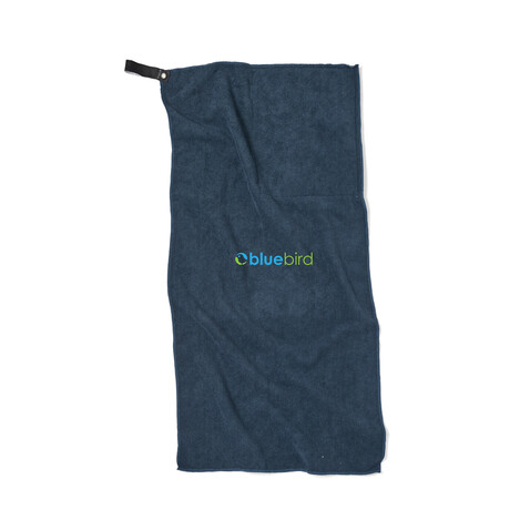 VINGA GRS rPET Active Dry Handtuch 40x80 blau bedrucken, Art.-Nr. 60025