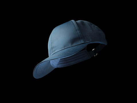 Impact AWARE™ rPET 6-Panel-Sportkappe navy blau bedrucken, Art.-Nr. P453.255