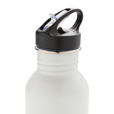 Deluxe Sportflasche aus Edelstahl off white bedrucken, Art.-Nr. P436.423