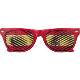 Fan Sonnenbrille aus Plexiglas Lexi – red/yellow bedrucken, Art.-Nr. 297999999_9346