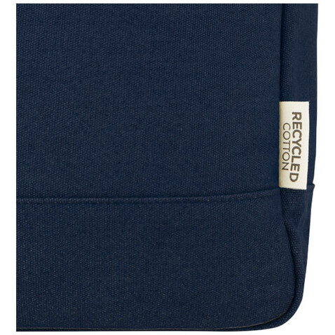 Joey 15&quot; GRS Rolltop Laptoprucksack aus recyceltem Canvas 15 L, navy bedrucken, Art.-Nr. 12067855