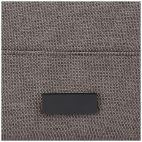 Joey 15&quot; GRS Rolltop Laptoprucksack aus recyceltem Canvas 15 L, grau bedrucken, Art.-Nr. 12067882