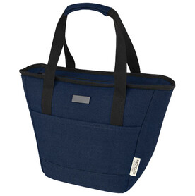 Joey GRS-recycelte Canvas Lunch Kühltasche 6 L für 9 Dosen, navy bedrucken, Art.-Nr. 12067955