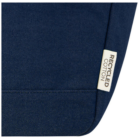 Joey GRS-recycelte Canvas Lunch Kühltasche 6 L für 9 Dosen, navy bedrucken, Art.-Nr. 12067955
