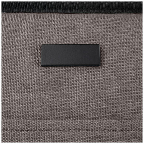 Joey GRS-recycelte Canvas Lunch Kühltasche 6 L für 9 Dosen, grau bedrucken, Art.-Nr. 12067982