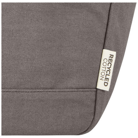 Joey GRS-recycelte Canvas Lunch Kühltasche 6 L für 9 Dosen, grau bedrucken, Art.-Nr. 12067982