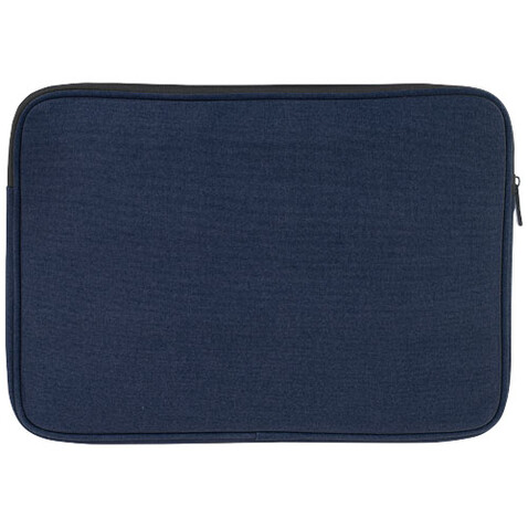 Joey 14&quot; Laptophülle aus GRS recyceltem Canvas 2 L, navy bedrucken, Art.-Nr. 12068055