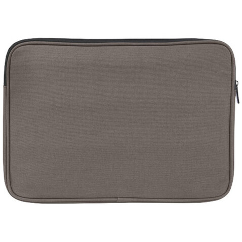 Joey 14&quot; Laptophülle aus GRS recyceltem Canvas 2 L, grau bedrucken, Art.-Nr. 12068082