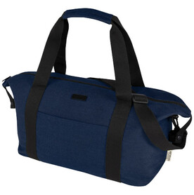 Joey Reisetasche aus GRS recyceltem Canvas 25 L, navy bedrucken, Art.-Nr. 12068155