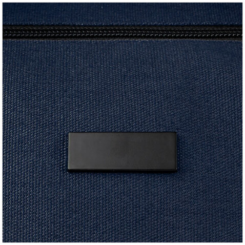 Joey Reisetasche aus GRS recyceltem Canvas 25 L, navy bedrucken, Art.-Nr. 12068155
