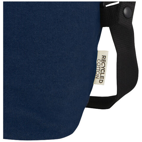 Joey Reisetasche aus GRS recyceltem Canvas 25 L, navy bedrucken, Art.-Nr. 12068155