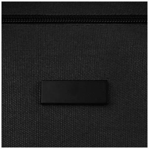 Joey Reisetasche aus GRS recyceltem Canvas 25 L, schwarz bedrucken, Art.-Nr. 12068190