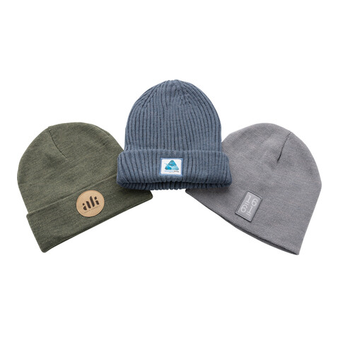 Impact AWARE™ Classic Beanie mit Polylana® grau bedrucken, Art.-Nr. P453.372