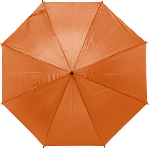 Automatik-Regenschirm aus Polyester Rachel – Orange bedrucken, Art.-Nr. 007999999_9126