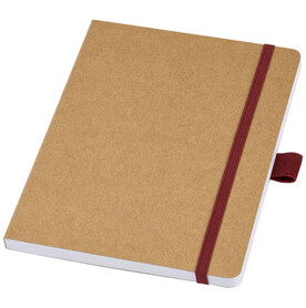 Berk Notizbuch aus recyceltem Papier, rot bedrucken, Art.-Nr. 10781521