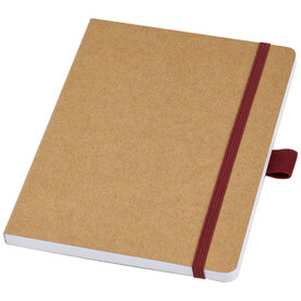 Berk Notizbuch aus recyceltem Papier, rot bedrucken, Art.-Nr. 10781521