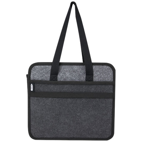 Felta faltbarer Auto-Organizer aus GRS-recyceltem Filz, mittelgrau bedrucken, Art.-Nr. 12066482