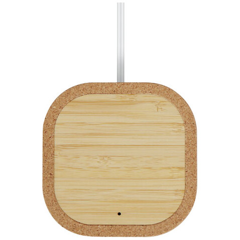 Cerris kabelloses 15W Kork-Ladepad, natur bedrucken, Art.-Nr. 12431006