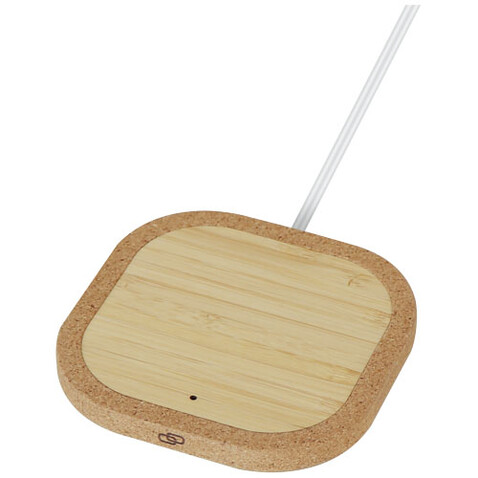 Cerris kabelloses 15W Kork-Ladepad, natur bedrucken, Art.-Nr. 12431006