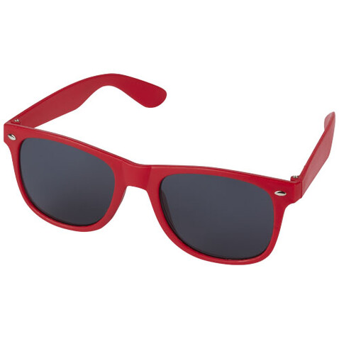 Sun Ray Sonnenbrille aus recyceltem Kunststoff, rot bedrucken, Art.-Nr. 12702621