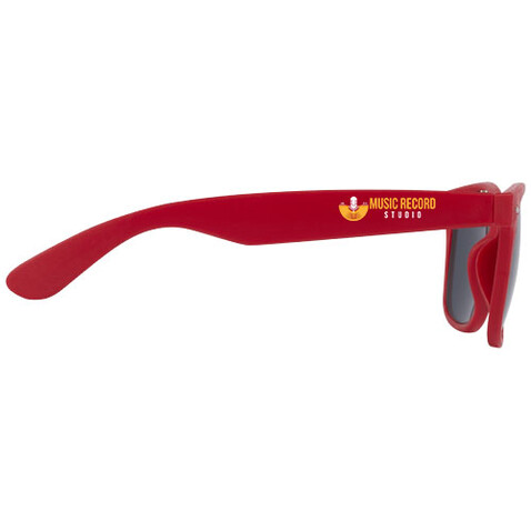 Sun Ray Sonnenbrille aus recyceltem Kunststoff, rot bedrucken, Art.-Nr. 12702621
