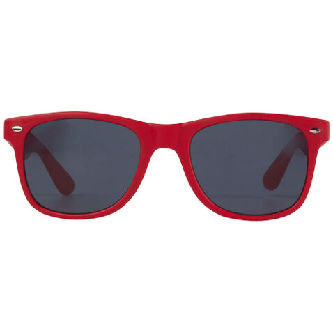 Sun Ray Sonnenbrille aus recyceltem Kunststoff, rot bedrucken, Art.-Nr. 12702621