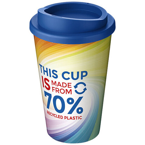 Brite-Americano® Eco 350 ml Isolierbecher, mittelblau bedrucken, Art.-Nr. 21049252
