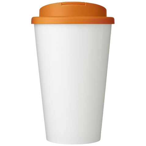 Brite-Americano® Eco 350 ml Isolierbecher mit auslaufsicherem Deckel, orange bedrucken, Art.-Nr. 21049331