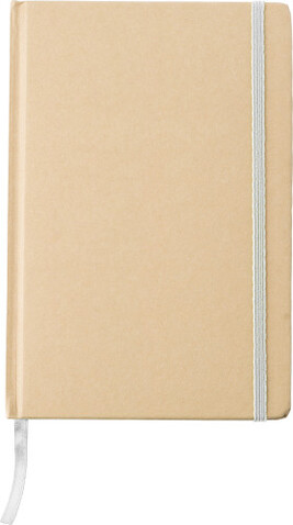 Notizbuch aus recyceltem Papier (A5) Gianni – Weiß bedrucken, Art.-Nr. 002999999_818553