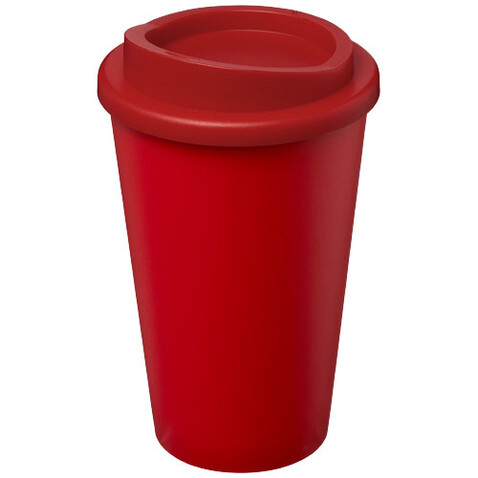 Americano® Eco 350 ml recycelter Becher, rot bedrucken, Art.-Nr. 21042292