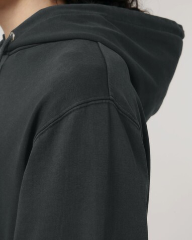 Archer Vintage - Der Garment-Dyed Unisex-Hoodie aus French Terry - G. Dyed Black Rock - M bedrucken, Art.-Nr. STSU040C1401M
