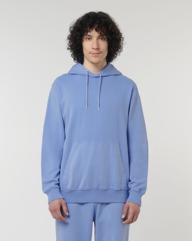 Archer Vintage - Der Garment-Dyed Unisex-Hoodie aus French Terry - G. Dyed Swimmer Blue - XL bedrucken, Art.-Nr. STSU040C1031X