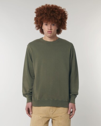 Matcher Vintage - Das Garment-Dyed Rundhals-Unisex-Sweatshirt aus French Terry - G. Dyed Khaki - XXS bedrucken, Art.-Nr. STSU085C1092S Matcher Vintage - Das Garment-Dyed Rundhals-Unisex-Sweatshirt aus French Terry - G. Dyed Khaki - XXS bedrucken, Art.-Nr. STSU085C1092S