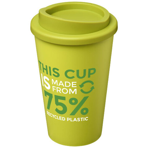 Americano® Eco 350 ml recycelter Becher, limone bedrucken, Art.-Nr. 21042263