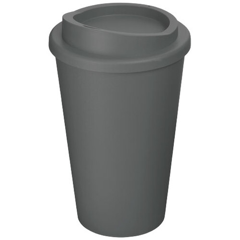 Americano® Eco 350 ml recycelter Becher, grau bedrucken, Art.-Nr. 21042282