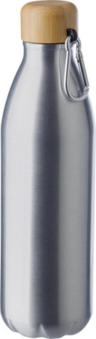 Aluminium Trinkflasche Lucetta – Silber bedrucken, Art.-Nr. 032999999_864787